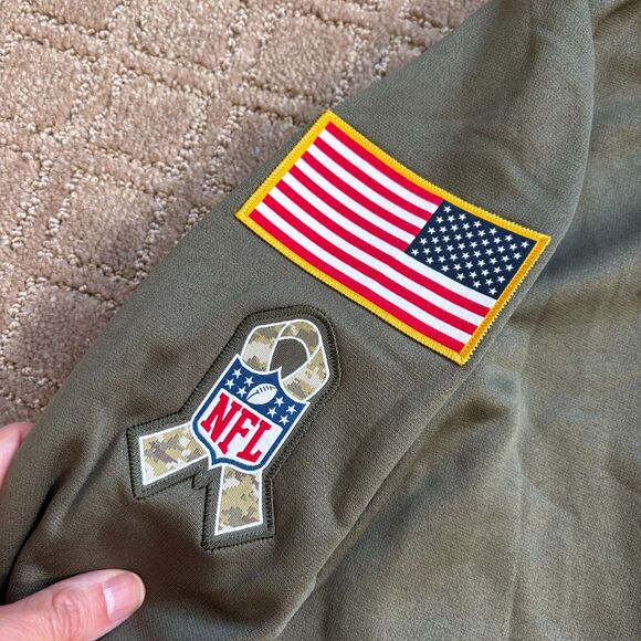 Nike Green Bay Packers Salute to Service Hoodie Mens L Military NFL Sweatshirt - Picture 4 of 8